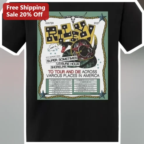 RILEY! To Tour and Die Across Various Places in America Graphic Tee