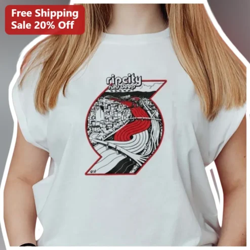 Rip City Runs Deep Portland Trail Blazers Fan Tee