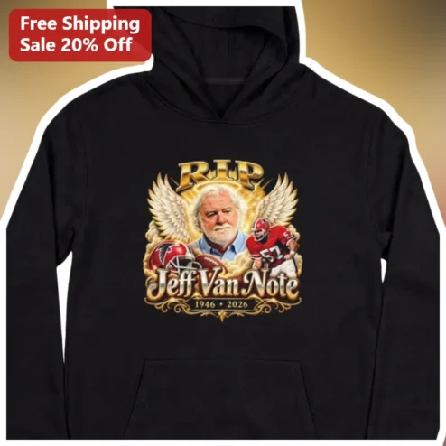 RIP Jeff Van Note 1946-2026 Atlanta Falcons Legend Memorial Hoodie