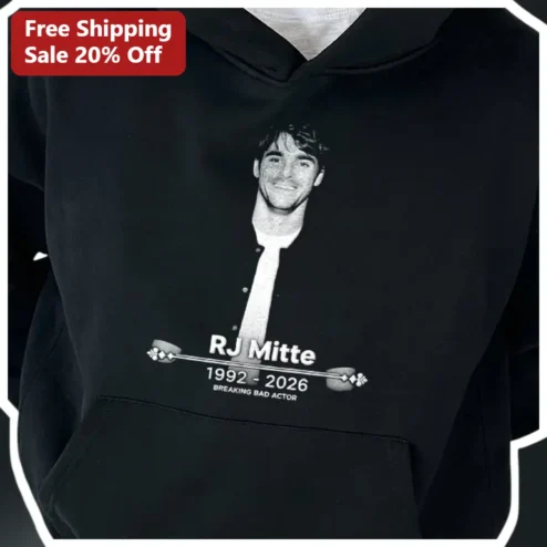 RJ Mitte 1992-2026 Breaking Bad Actor Tribute Hoodie Memorial Fan Gift