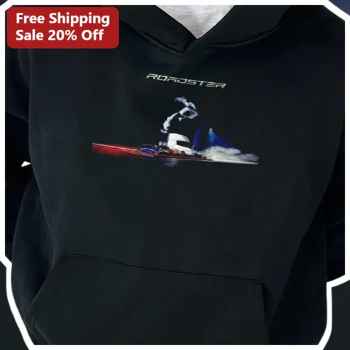 ROADSTER Hoodie Automotive Racing Graphic Pullover for Men Women Car Enthusiast Gift