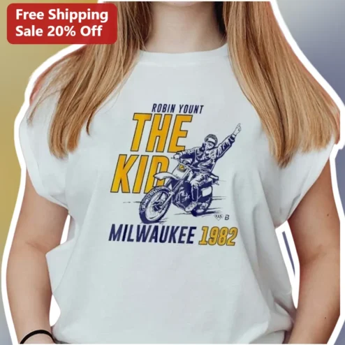 Robin Yount The Kid Milwaukee 1982 Vintage Baseball Tee