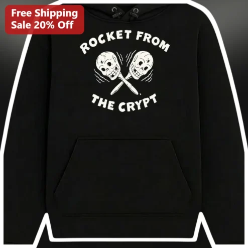 Rocket From The Crypt Hoodie San Diego Punk Rock Skull Maracas Graphic Pullover