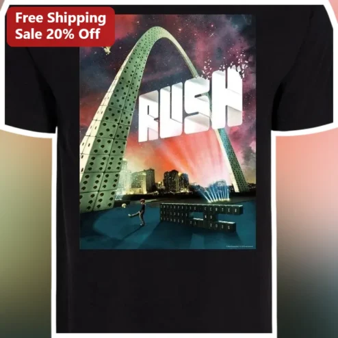 Rush Band Vintage Space Rock Graphic Tee Classic Cotton T-Shirt for Men Women Fans