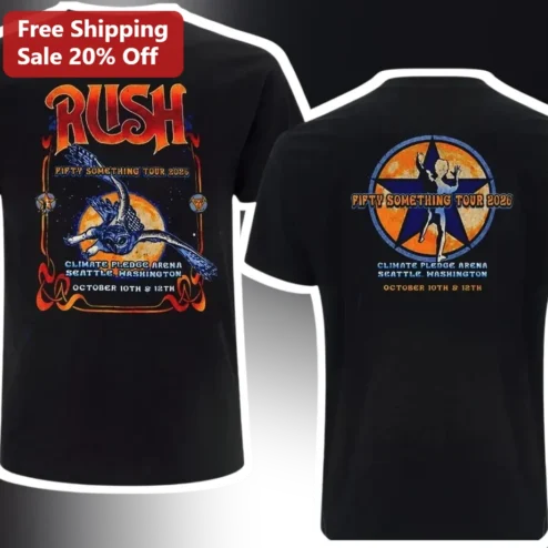 Rush Fifty Something Tour 2026 Climate Pledge Arena Seattle Tee