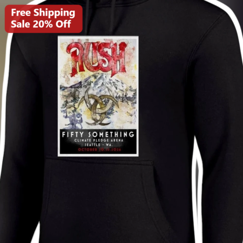 Rush Fifty Something Tour Merch Hoodie Classic Rock Band Apparel for Fans
