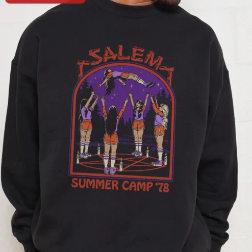 Salem Summer Camp '78 Retro Witchy Sweatshirt Vintage Occult Horror Gift