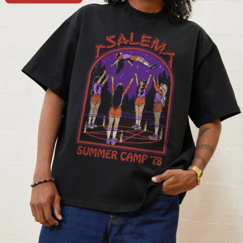 Salem Summer Camp '78 Tee Retro Witchy Graphic T-Shirt Sabrina The Teenage Witch Gift