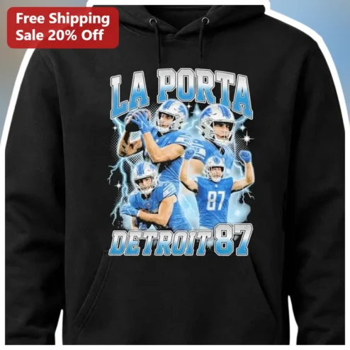 Sam LaPorta Detroit Lions #87 Hoodie NFL Fan Apparel