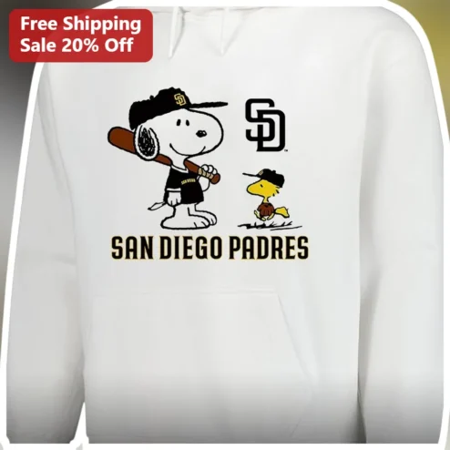 San Diego Padres Snoopy Hoodie Pullover MLB Fan Gear