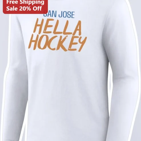 San Jose Hella Hockey Long-Sleeve Tee Bay Area Sports Fan Gift