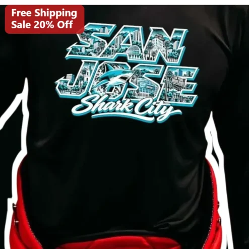 San Jose Shark City Long Sleeve Shirt Bay Area Hockey Fan Apparel