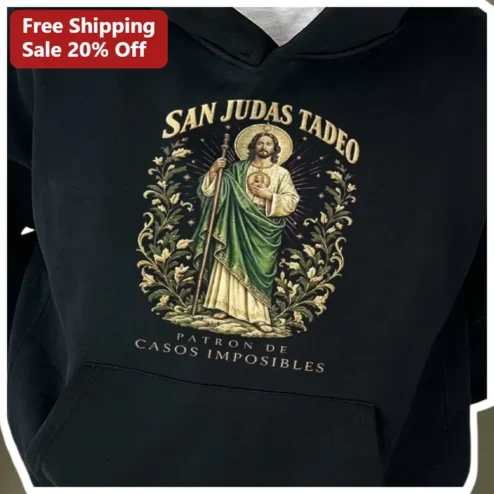San Judas Tadeo Patron De Casos Imposibles Saint Jude Thaddeus Hoodie