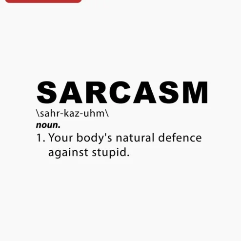 Sarcasm Definition Digital Artwork Funny Dictionary Style Print Humorous Wall Decor Gift for Sarcastic People