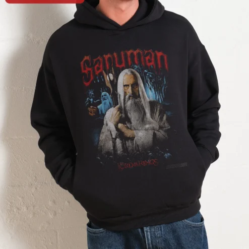 Saruman The White Lord Of The Rings Hoodie Fantasy Wizard Apparel