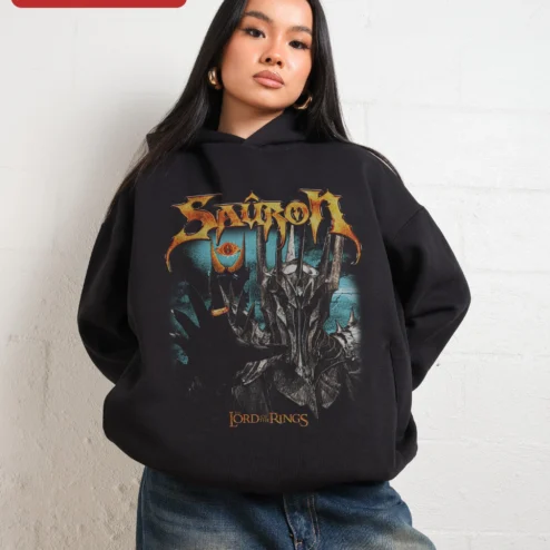 Sauron Eye of Sauron Lord of the Rings Hoodie Dark Fantasy Middle Earth Apparel