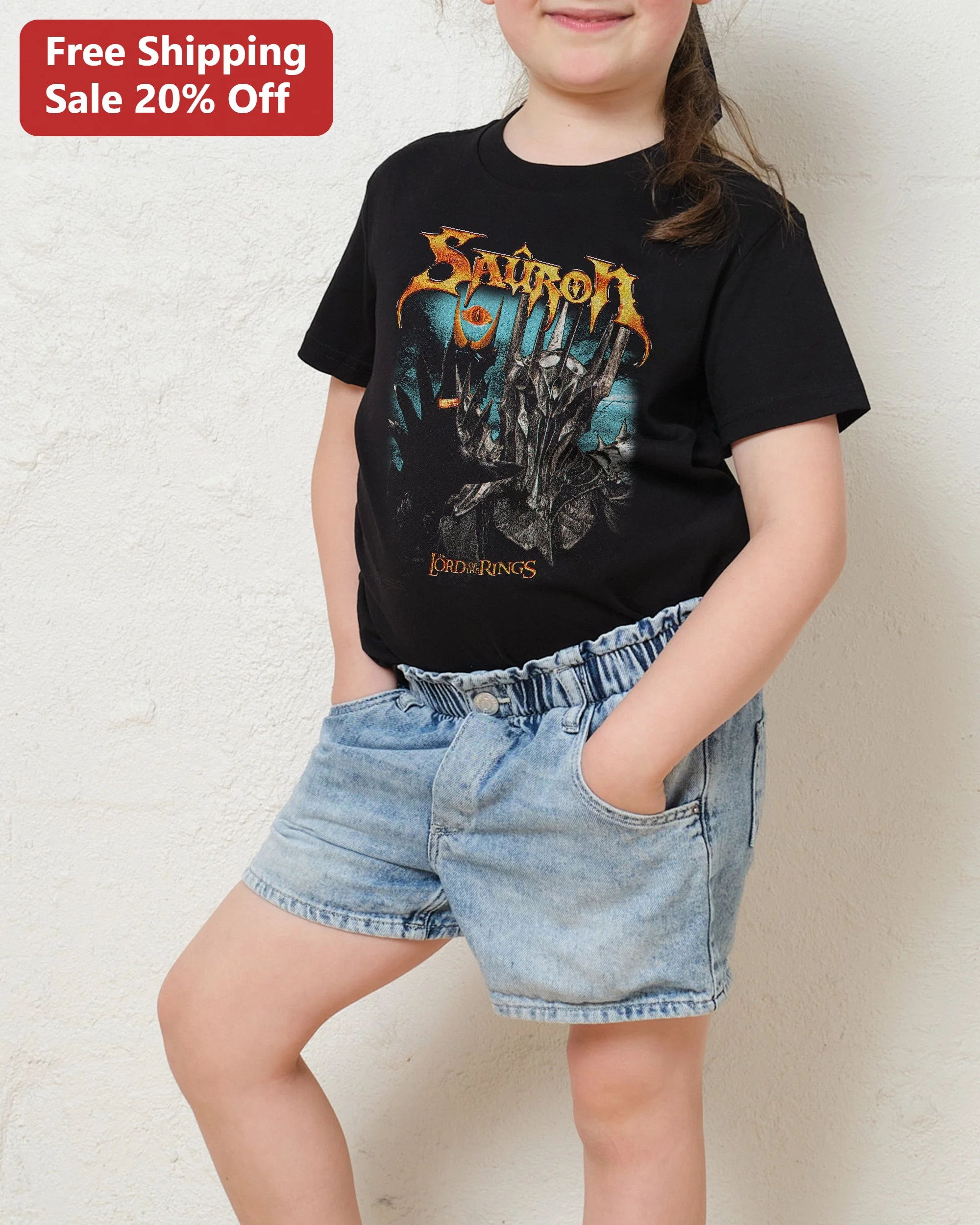 Sauron Lord of the Rings Tee Eye of Sauron Dark Lord Graphic Shirt for Kids Fantasy Fans
