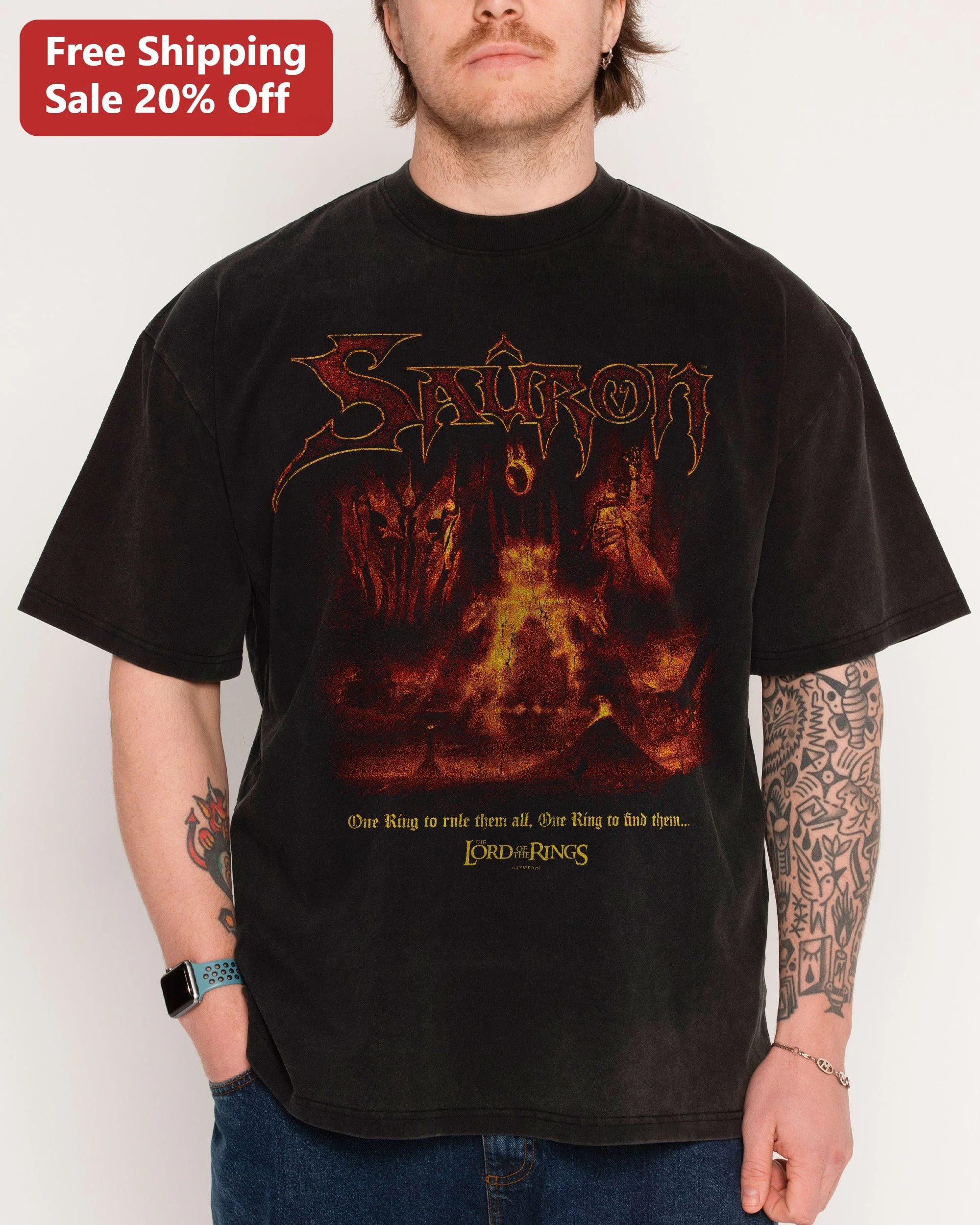 Sauron One Ring To Rule Them All Lord Of The Rings Tee