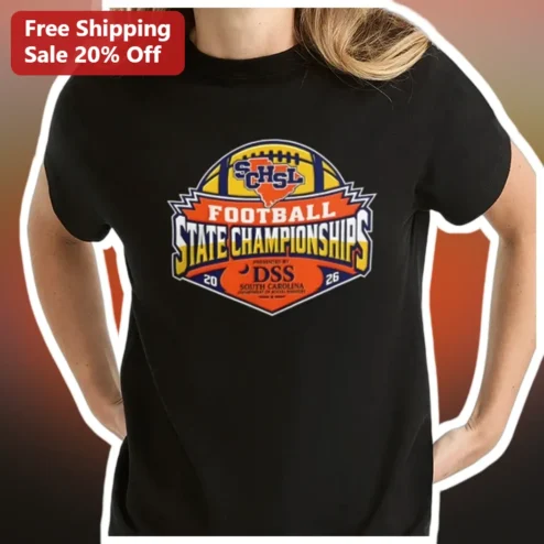 Football State Championships Tee South Carolina High School League Varsity Sports Gift for Players Coaches Fans