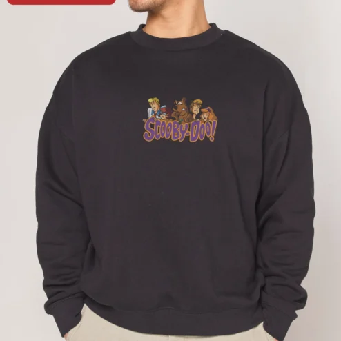 Scooby-Doo Mystery Inc Vintage Crewneck Sweatshirt Retro Cartoon Graphic for Women Men
