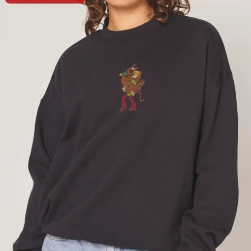 Scooby-Doo Sweatshirt Vintage Shaggy Scooby Crewneck Retro Cartoon Apparel for Women Men