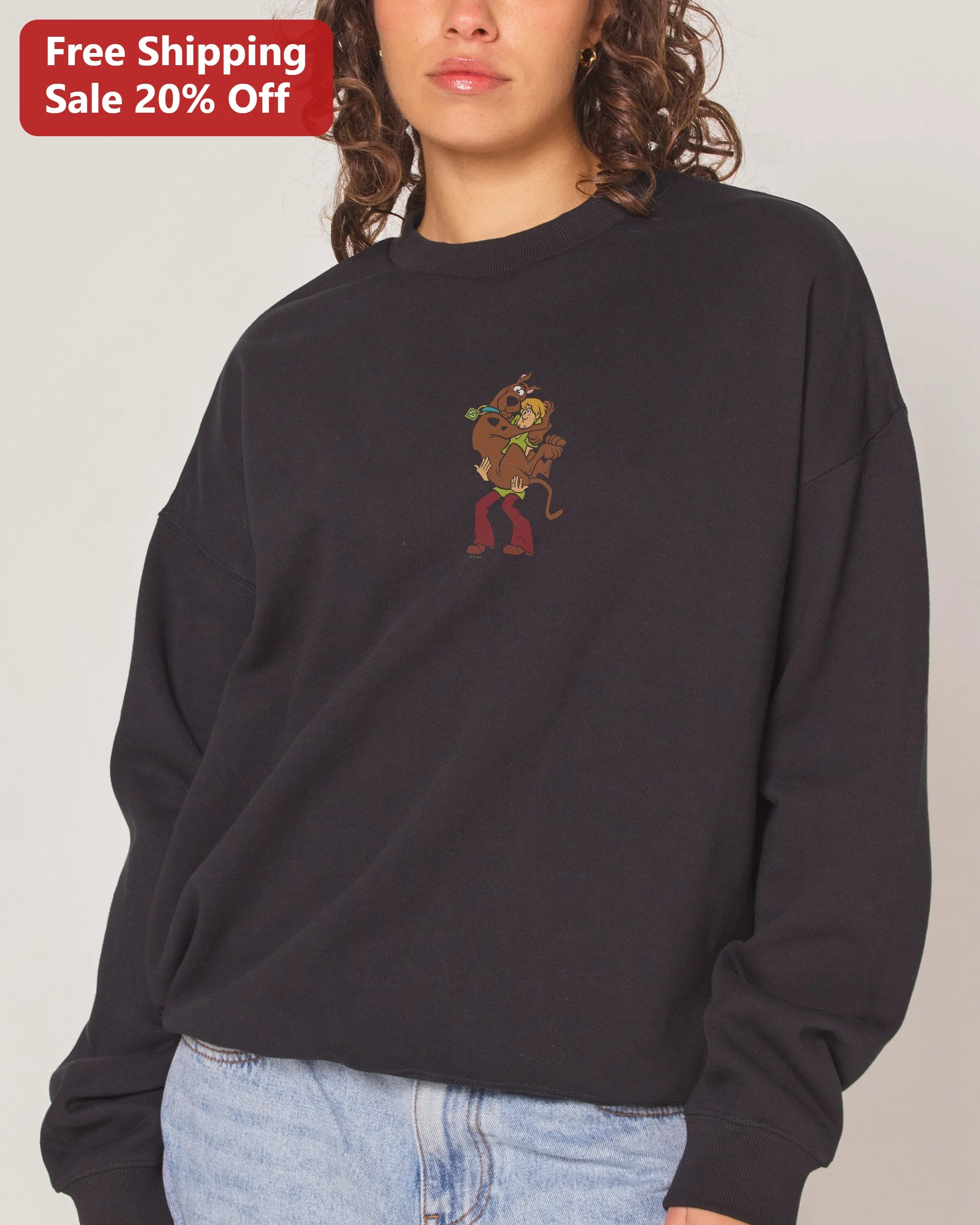 Scooby-Doo Sweatshirt Vintage Shaggy Scooby Crewneck Retro Cartoon Apparel for Women Men