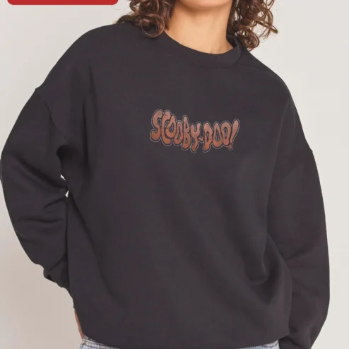Scooby-Doo! Vintage Distressed Logo Crewneck Sweatshirt Retro Cartoon Merch Gift for Women Men