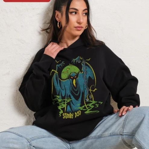 Scooby-Doo Vintage Graphic Hoodie Unisex Spooky Retro Cartoon Sweatshirt for Men Women