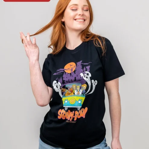 Scooby-Doo! Vintage Mystery Machine Gang Graphic Tee for Men and Women