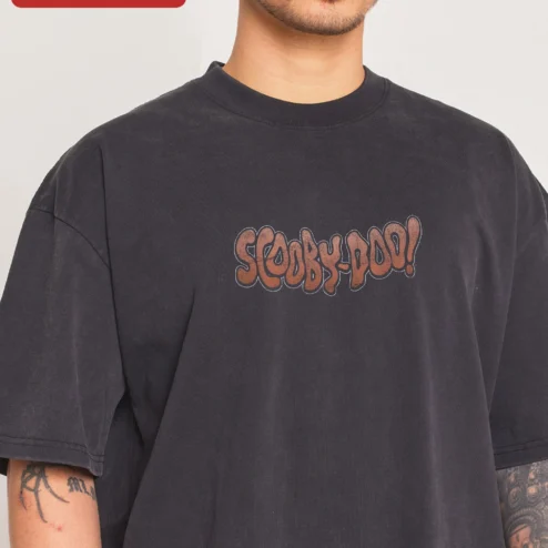 Scooby-Doo! Vintage Wash Graphic Tee Retro Cartoon Shirt for Men Women