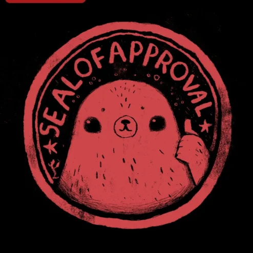 Seal Of Approval Funny Animal Pun Graphic Tee Cute Cartoon Seal Stamp Shirt Gift