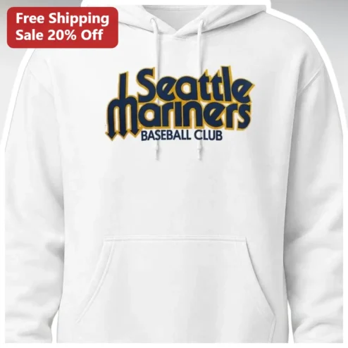 Seattle Mariners Baseball Club Hoodie Retro Vintage MLB Fan Apparel for Men Women