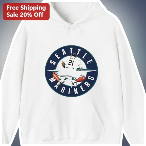 Seattle Mariners Hoodie Personalized Custom Name Number Baseball Fan Gift Pullover