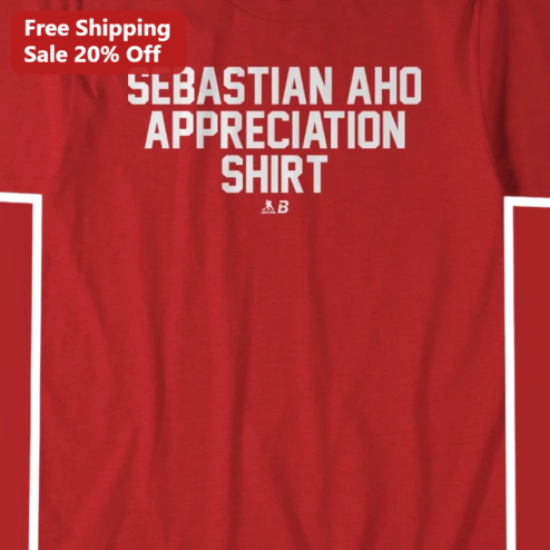 Sebastian Aho Carolina Hurricanes Fan Tee NHL Hockey Gift for Men Women