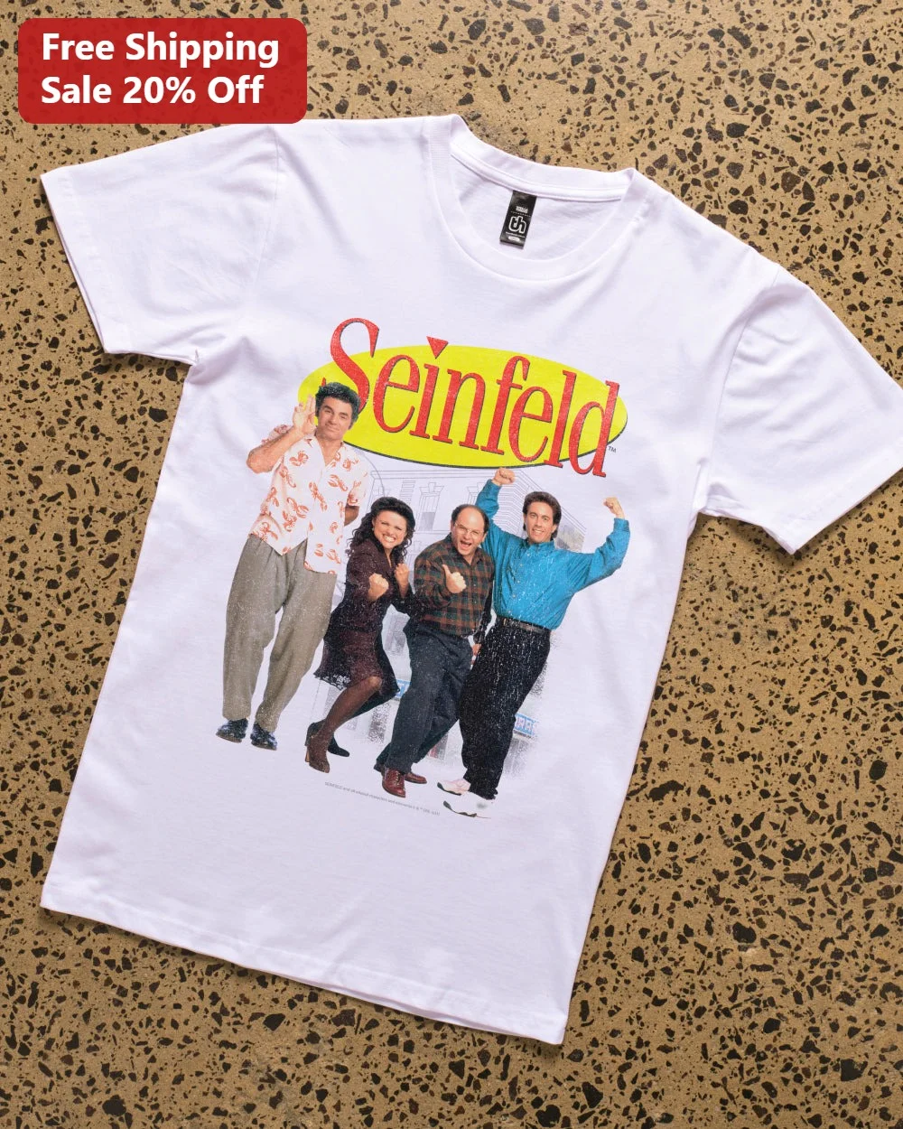 Seinfeld Cast Vintage Retro TV Show Graphic Tee for Men Women