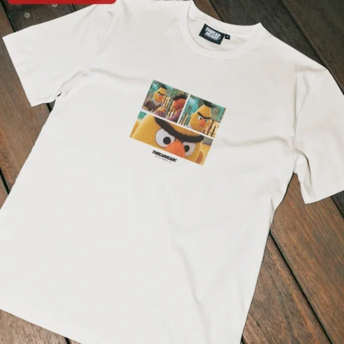 Sesame Street Bert Angry Face Comic Style Graphic Tee for Muppets Fans