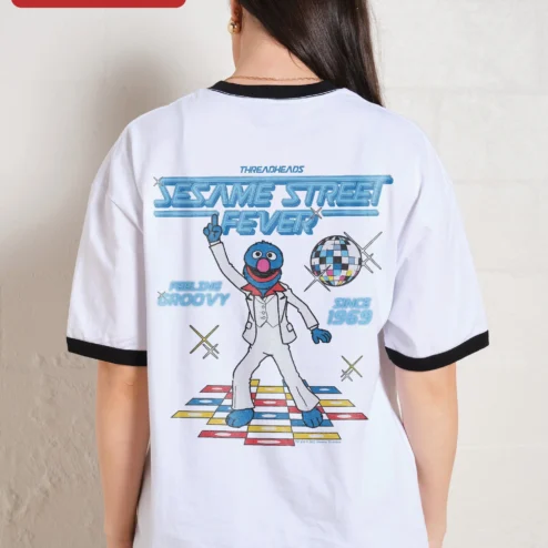 Sesame Street Fever Feeling Groovy Since 1969 Grover Disco Tee