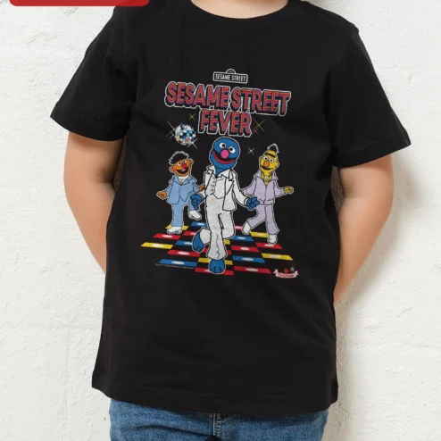 Sesame Street Fever Tee Grover Ernie Bert Disco Kids Graphic T-Shirt