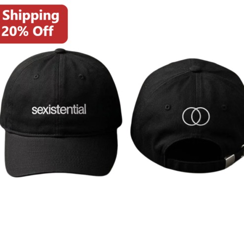 Sexistential Hat Robyn Album Merch Baseball Cap Black Dad Hat Embroidered Venn Diagram Logo Gift