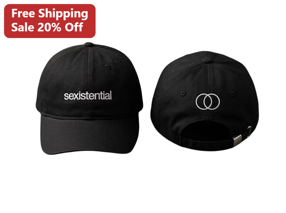 Sexistential Hat Robyn Album Merch Baseball Cap Black Dad Hat Embroidered Venn Diagram Logo Gift