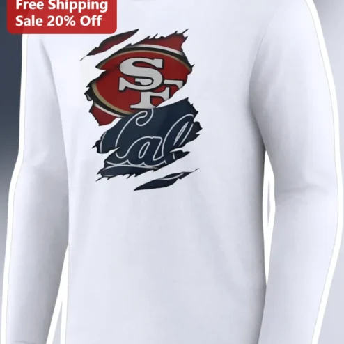 SF Cal Long Sleeve Tee Vintage Bay Area College Football Fan Gift