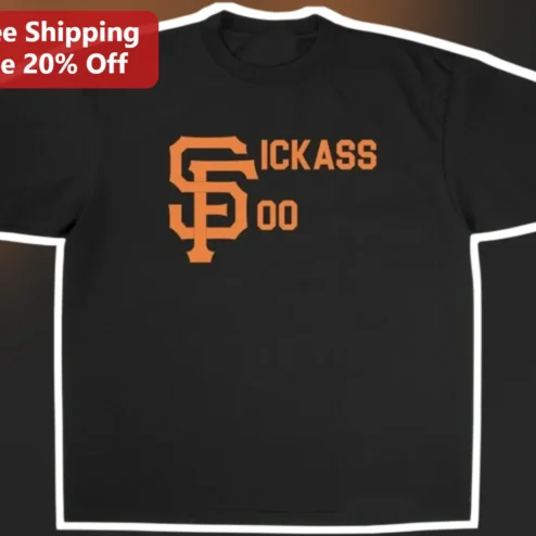 SF ICKASS San Francisco Giants Parody Graphic Tee Funny Baseball Humor Shirt for Men Women