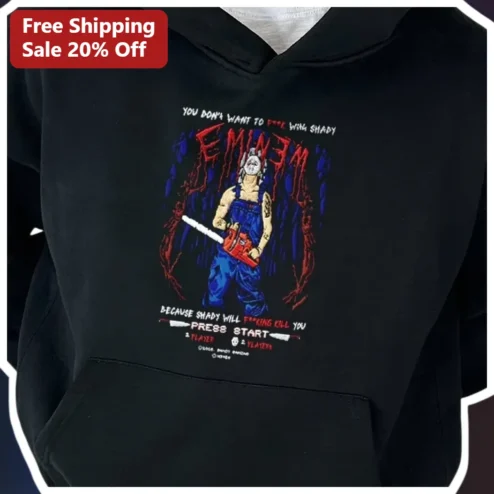 Shady Hoodie You Don't Want To F*** With Slim Shady Eminem Horror Parody Graphic Pullover