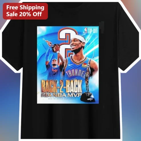 Shai Gilgeous-Alexander Kia NBA MVP Tee SGA OKC Thunder Basketball Fan Shirt