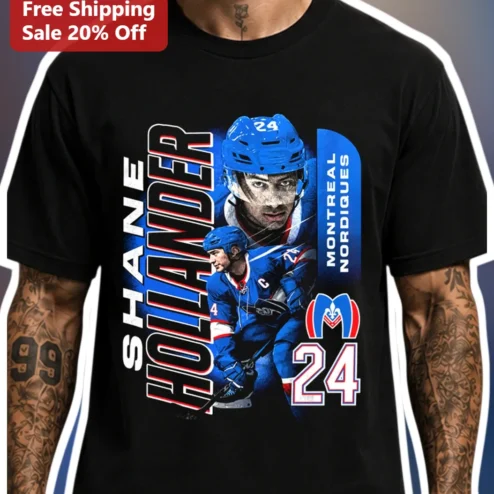 Shane Hollander Heated Rivalry Montreal Nordiques Fan Tee