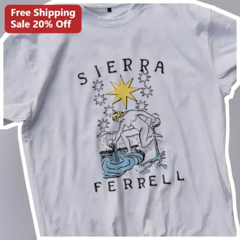 Sierra Ferrell Tee Vintage Folk Art Graphic T-Shirt for Music Fans