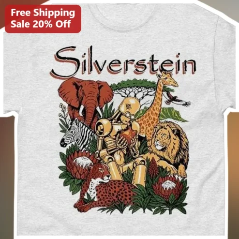 Silverstein Vintage Retro Robot African Safari Graphic Tee