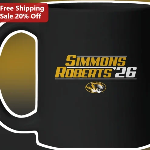 Simmons Roberts '26 Missouri Tigers Football Mug College Fan Gift