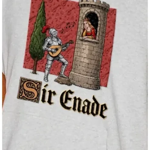 Sir Enade Tee Medieval Knight Playing Lute for Princess Funny ENADE Exam Humor Shirt