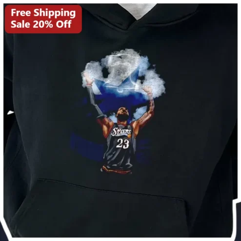 Sixers 23 Joel Embiid Hoodie Philadelphia 76ers Fan Apparel Basketball Game Day Wear